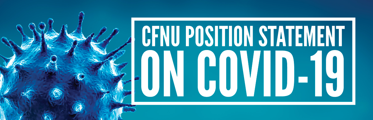 CFNU position statement on COVID-19